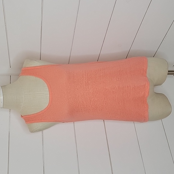 ATHLETA XXS pink/peach 100% linen tank with cutout at back - Picture 1 of 7